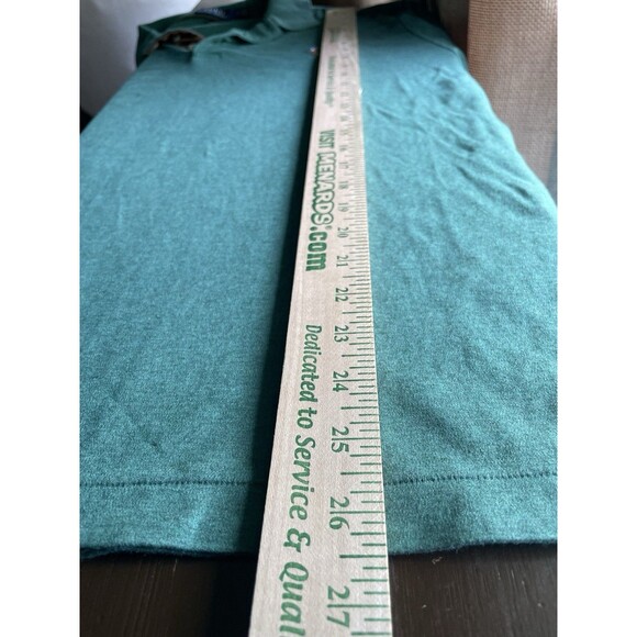 Polo Ralph Lauren Polo Shirt Men Large Green Classic Fit Pony Preppy Collared - Picture 4 of 5